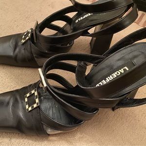 Karl Lagerfeld sz 7 leather shoes